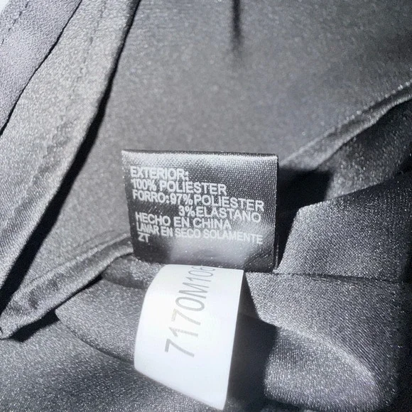 NWT Gianni Bini Black Ivory Striped Dress Bell Sleeve Lined Shift Women's L - Picture 11 of 13